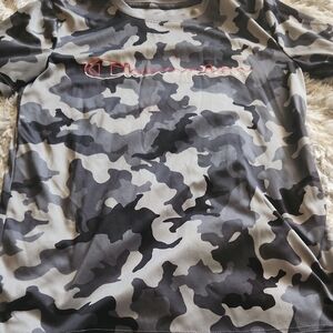 Champion Men's Camo Tee - Black, Gray, and White